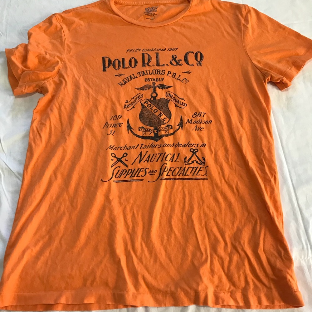 POLO RALPH LAUREN Nautical Tee Anchors Retro